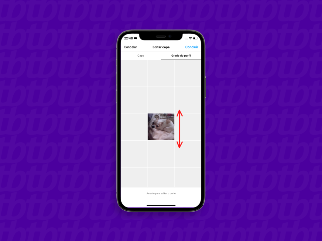 Ajustando a capa do reels para a grade de perfil no Instagram