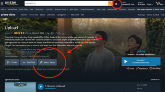 Como usar o Watch Party do Amazon Prime Video