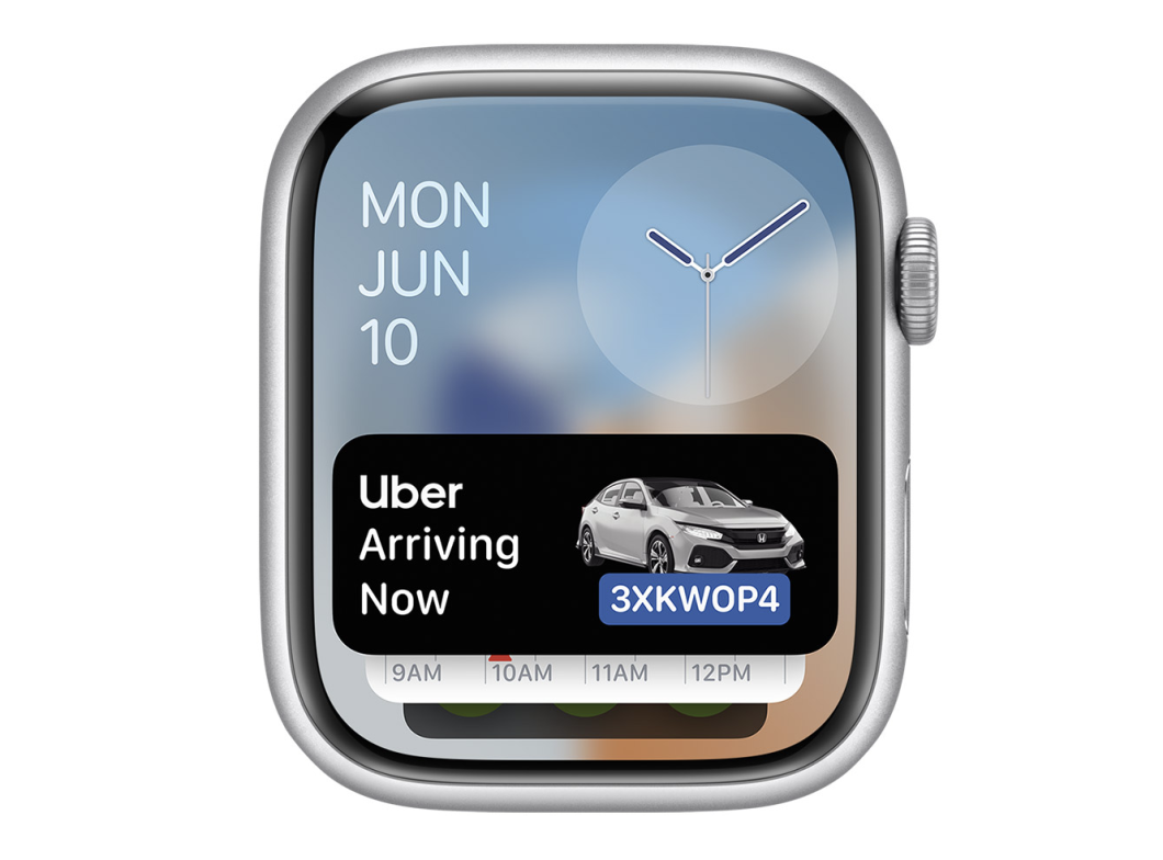 App da Uber mostra informação em tempo real do carro (Imagem: Divulgação/Apple)