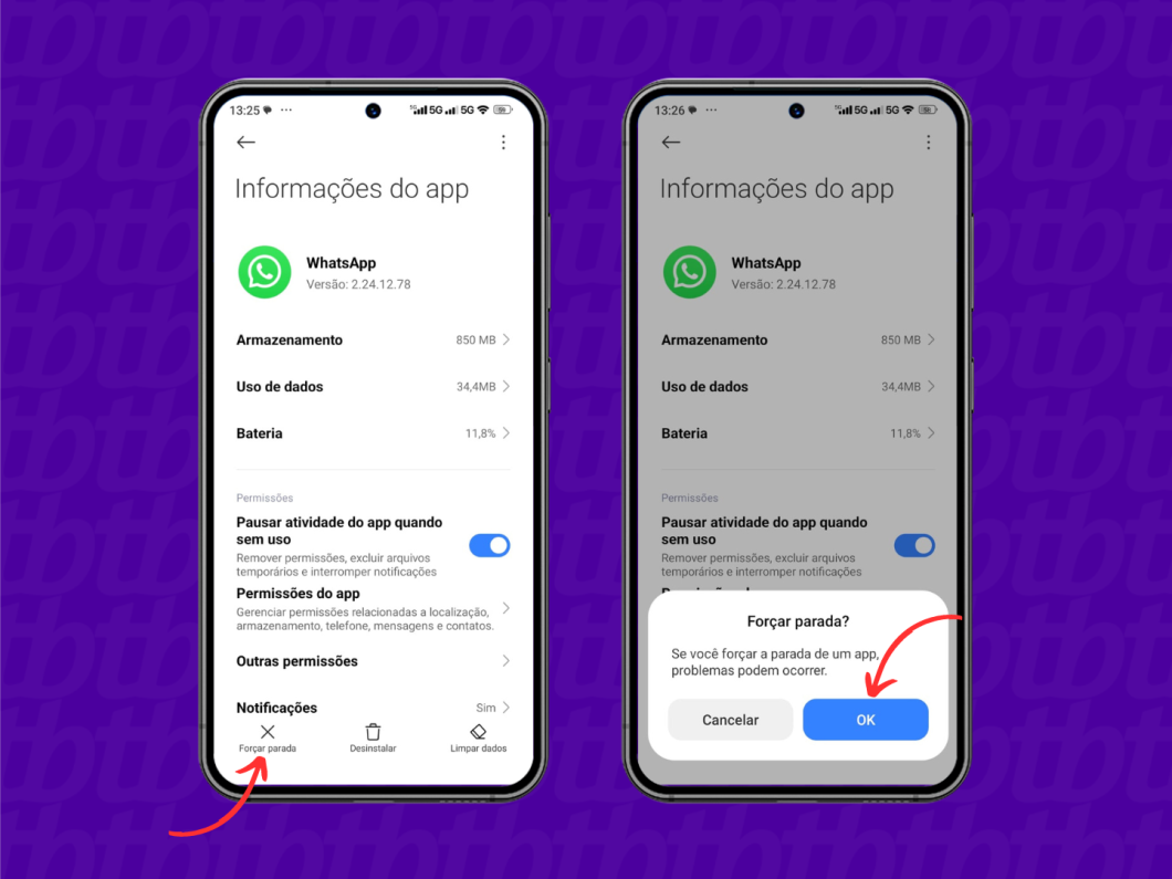 Fazendo a parada do WhatsApp pelo Android