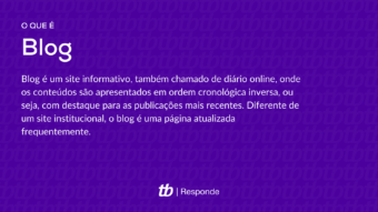 O que é blog?