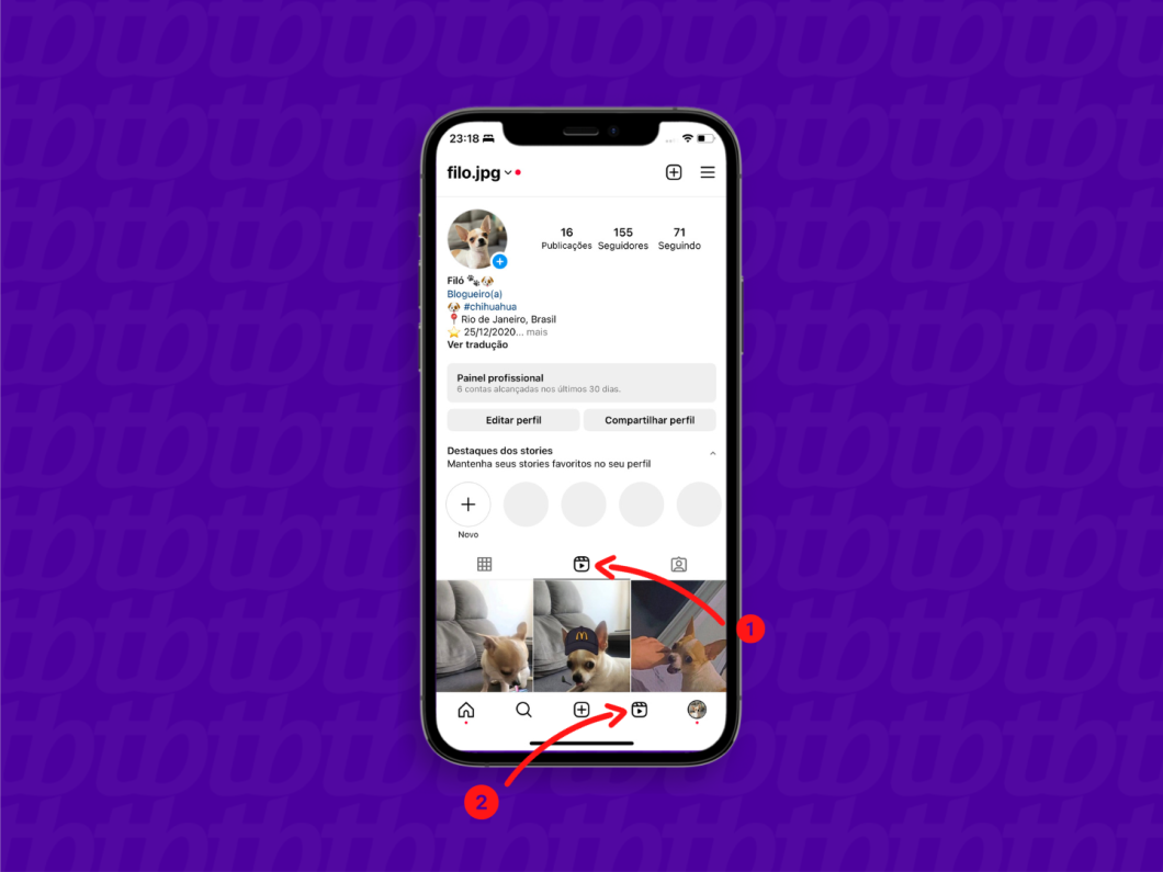 Saiba onde ficam os reels do Instagram