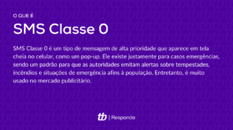 O que é SMS Classe 0?